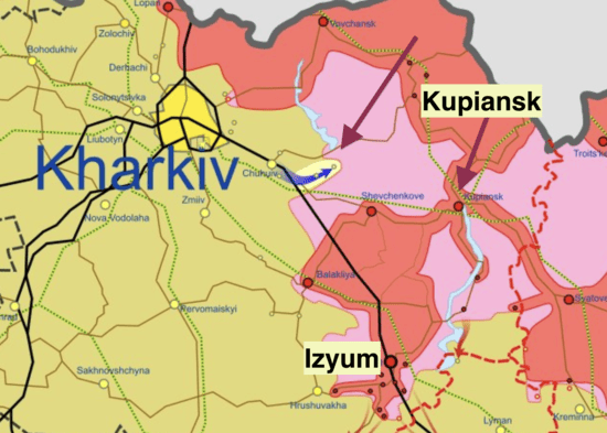 Ukraine update: Ukraine makes a play for Izyum salient supply lines 7