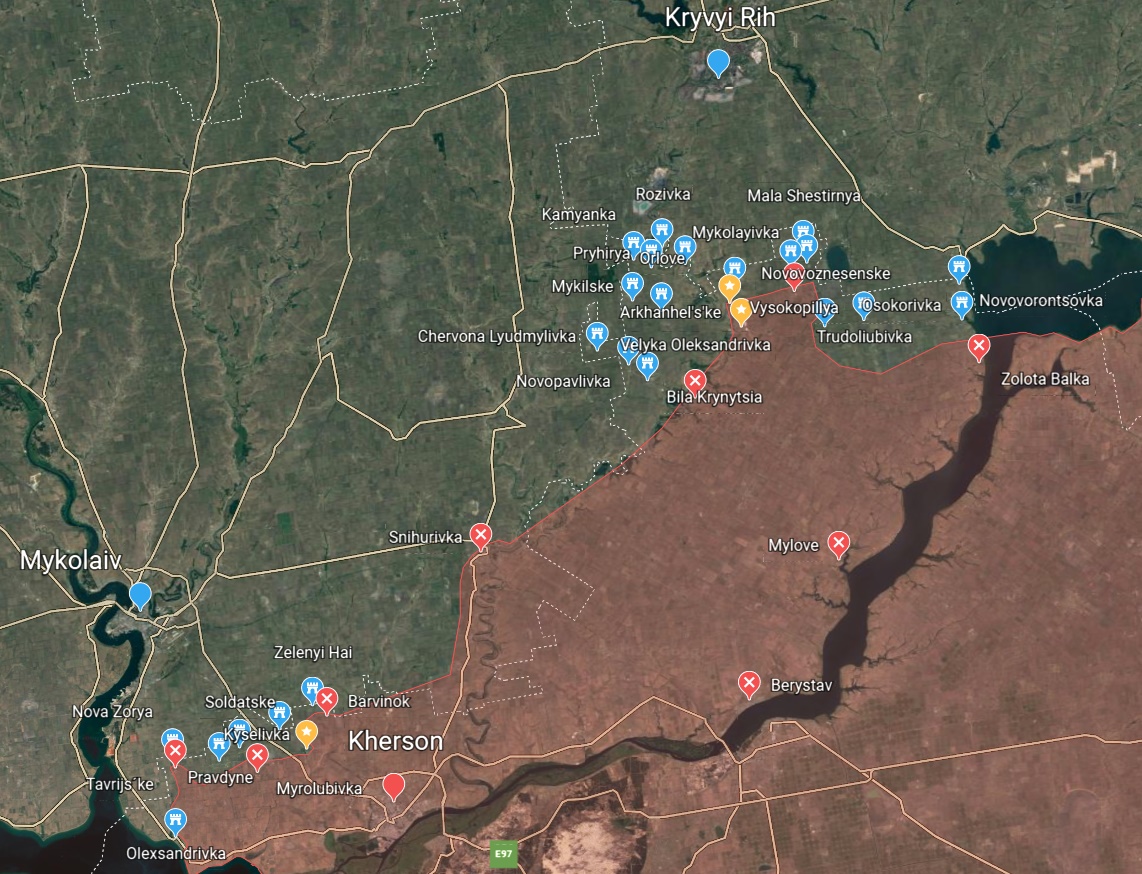 Ukraine update: Mapping positions at the start of day 70 3