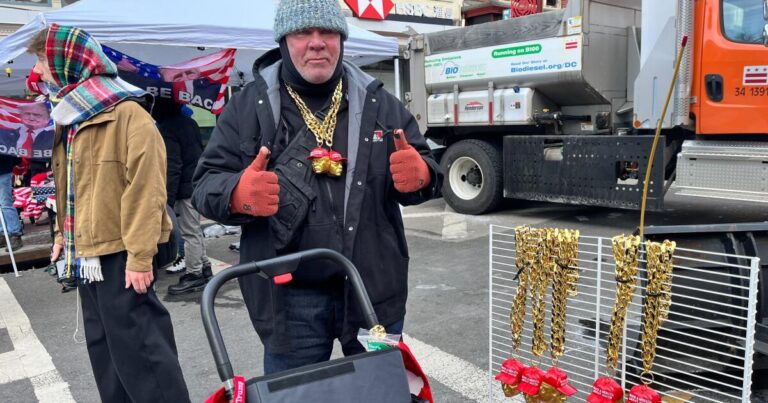 It's below freezing in D.C., but Trump supporters are thrilled to be present 6