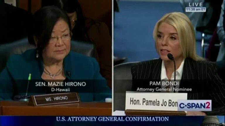 Sen. Hirono: 'It's Disturbing' Pam Bondi Refused To Say Biden Won 2020 Election 8