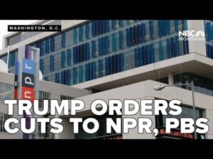El Cheeto Signed Order Targeting NPR And PBS Funding Last Night 8