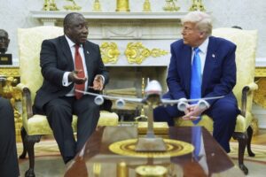 Oh My: Trump Forces South African President to Watch Genocide Calls From His Supporters 22