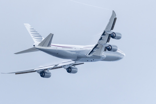 FILE - A 13-year-old private Boeing aircraft that President Donald Trump toured on Saturday to check out new hardware and technology features, and highlight the aircraft maker's delay in delivering updated versions of the Air Force One presidential aircraft, takes off from Palm Beach International Airport, Feb. 16, 2025, in West Palm Beach, Fla. (AP Photo/Ben Curtis, File) FILE - A 13-year-old private Boeing aircraft that President Donald Trump toured on Saturday to check out new hardware and technology features, and highlight the aircraft maker's delay in delivering updated versions of the Air Force One presidential aircraft, takes off from Palm Beach International Airport, Feb. 16, 2025, in West Palm Beach, Fla. (AP Photo/Ben Curtis, File)
