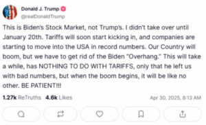 Donald Gives 'Trump's Stock Market' Back To Biden When Tariffs Tank It 4