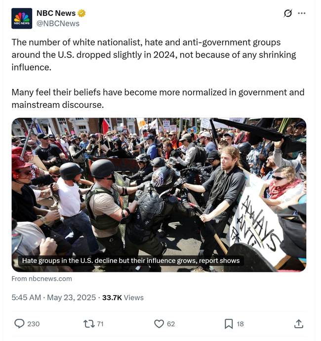 NBC Puts Peacock Eye On the REAL Threat - With Trump, 'White Nationalists' Are 'Normies' Now 1