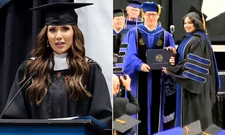 Noem Jeered As Student She Tried To Deport Earns Her Doctorate 8