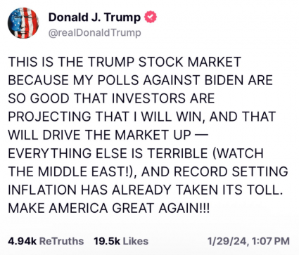 Donald Gives 'Trump's Stock Market' Back To Biden When Tariffs Tank It 1 trumpstickts_small_0
