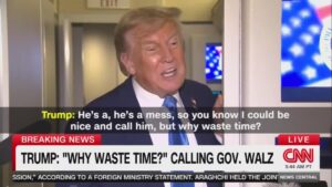 Donald Says He Won't Call Gov. Walz After Trump Fan Assassinated A Democrat 1