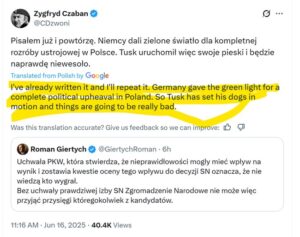 Sore Losers Update: Skullduggery Afoot in 'Settled' Polish Presidential Election 20