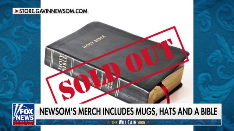 Gotcha! Fox Host Takes The Bait Over 'Gavin Newsom's Bible' 6