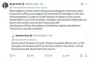German Polizei Raid Home of Columnist Over Two-Year-Old Tweet 24