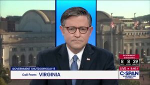 C-Span Caller Confronts Mike Johnson On Shutdown Effects: 'My Kids Could Die' 5
