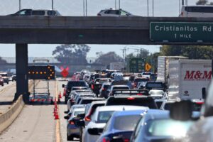 Interstate 5 temporarily reopens but gridlock reigns through Camp Pendleton in Southern California 4