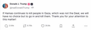 Mr. Peace Prize Threatens To 'Kill Hamas' 6
